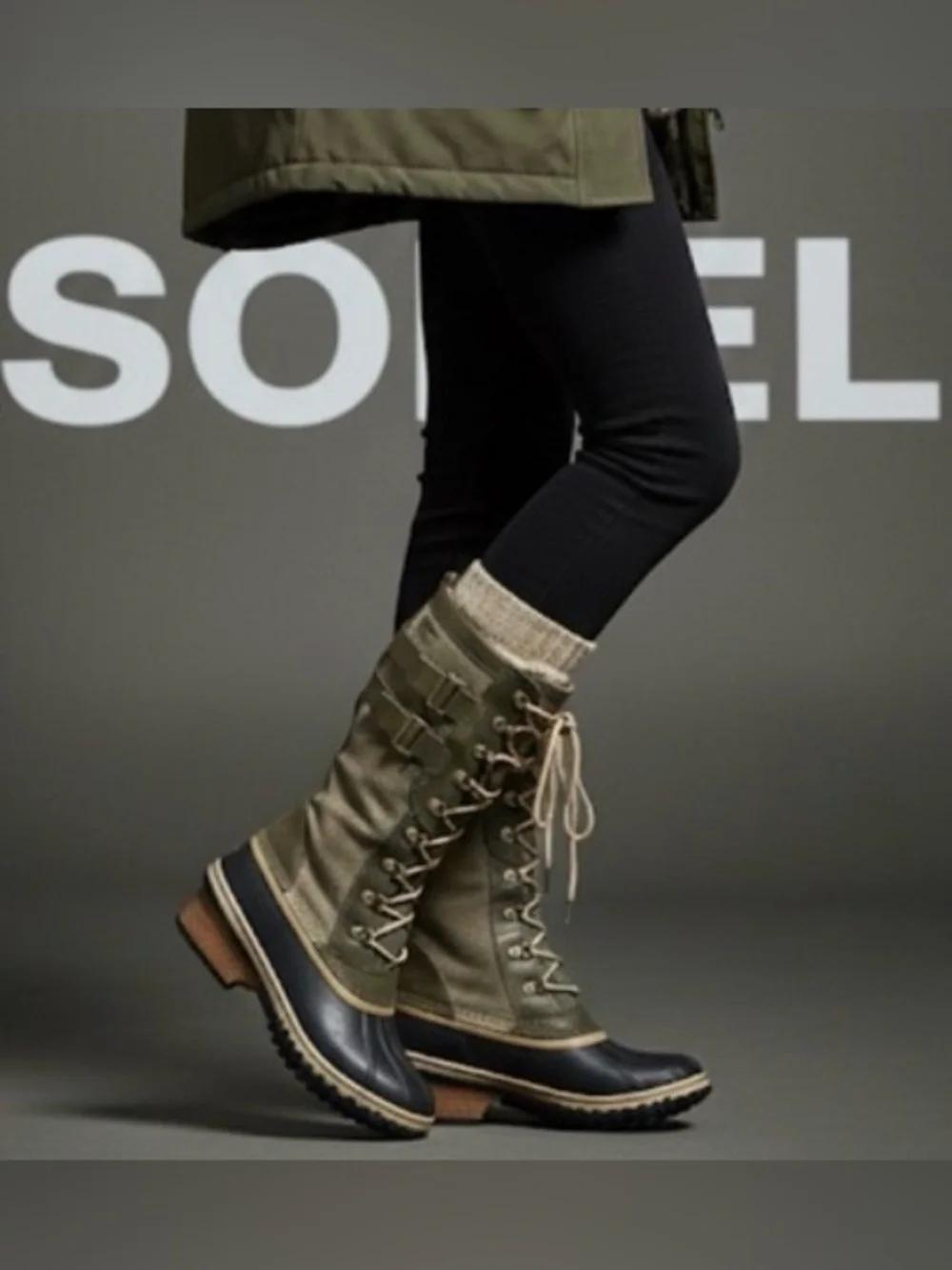 Authentic Sorel signature designer waterproof winter boots Sz 9 Euro 40